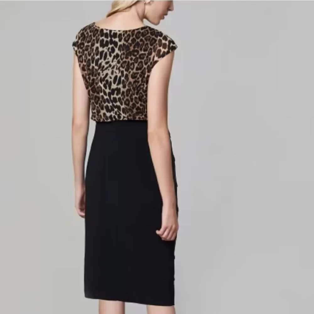 BRAND NEW ELLEN TRACY COLORBLOCK WOMEN"S SHEATH DRESS